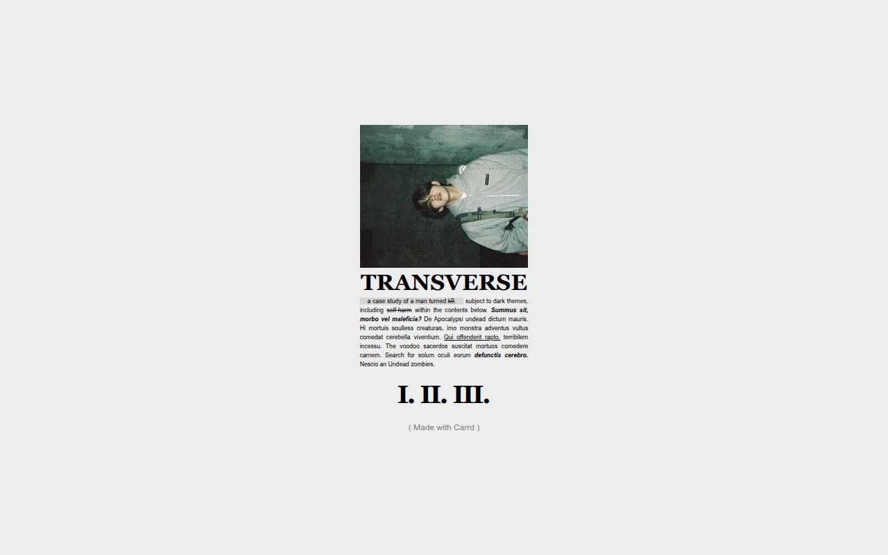 Carrd profile picture for @transverse